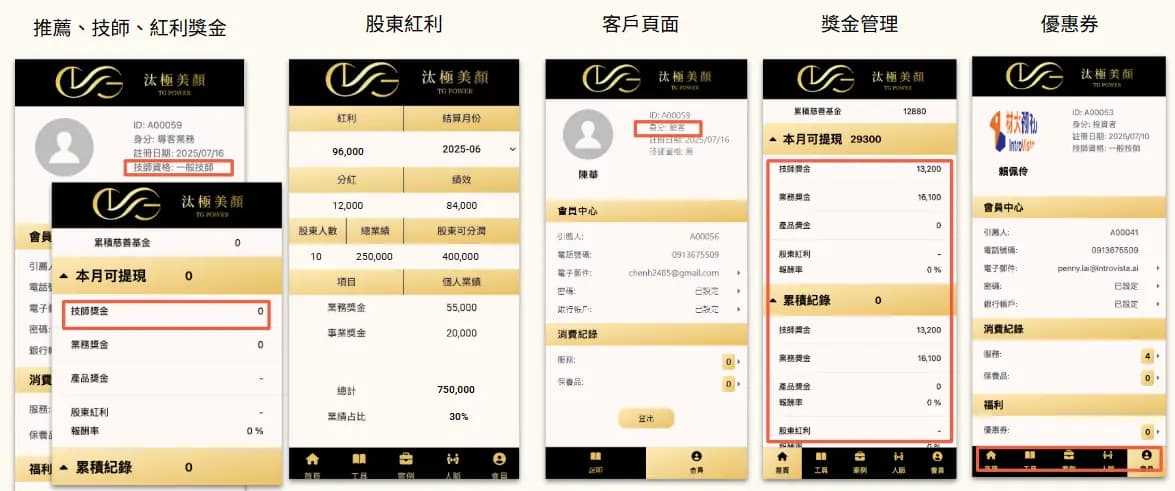 汰極美顏—直銷 ERP 系統